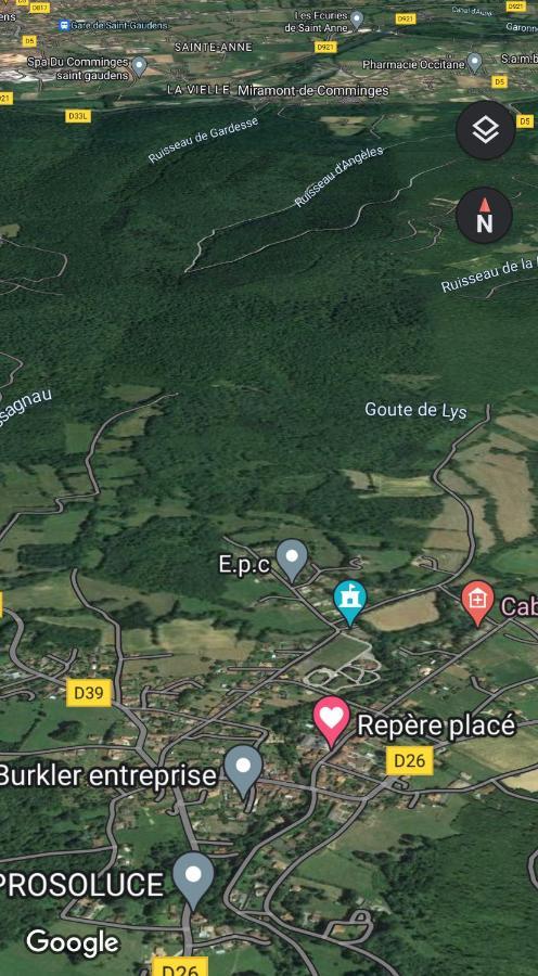 Chaleureux studio indépendant Encausse-les-Thermes Exterior foto